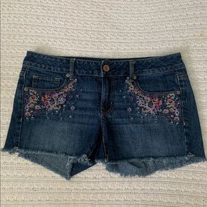 American Eagle Outfitters Embroidered Shorts